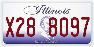 IL license plate X288097