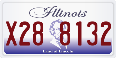 IL license plate X288132