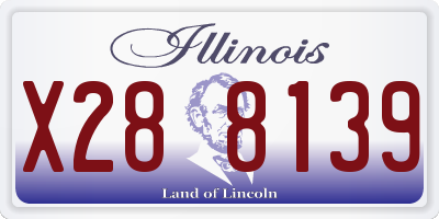 IL license plate X288139