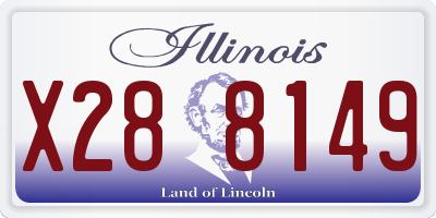 IL license plate X288149