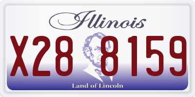 IL license plate X288159