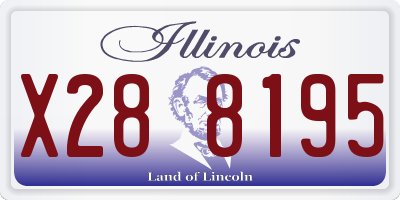 IL license plate X288195