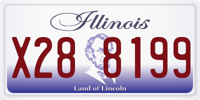 IL license plate X288199