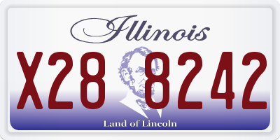 IL license plate X288242