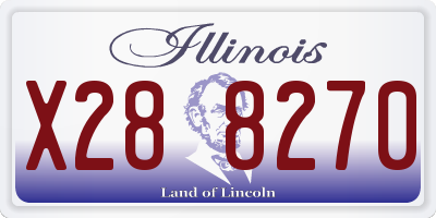 IL license plate X288270