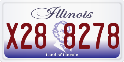 IL license plate X288278