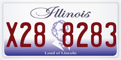 IL license plate X288283