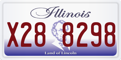 IL license plate X288298