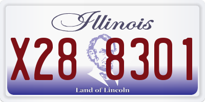 IL license plate X288301