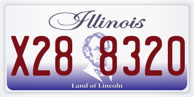 IL license plate X288320