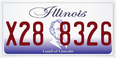 IL license plate X288326