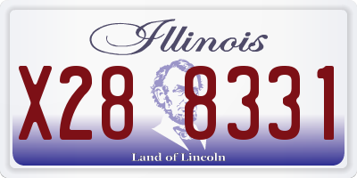 IL license plate X288331