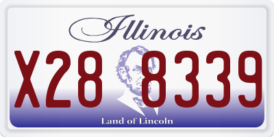IL license plate X288339