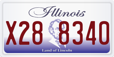 IL license plate X288340