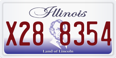 IL license plate X288354