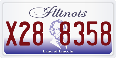 IL license plate X288358
