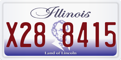 IL license plate X288415