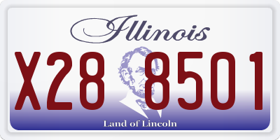 IL license plate X288501
