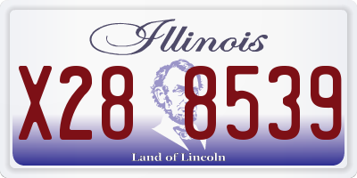 IL license plate X288539