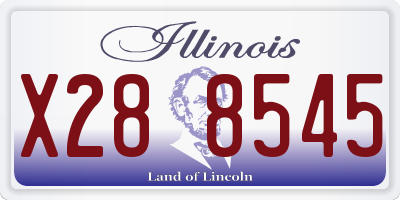 IL license plate X288545