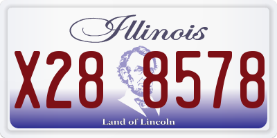 IL license plate X288578
