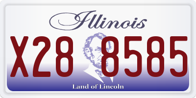 IL license plate X288585