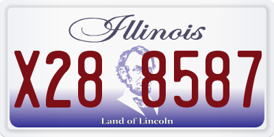 IL license plate X288587
