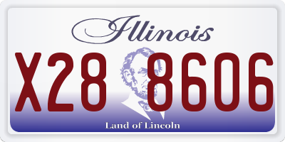 IL license plate X288606