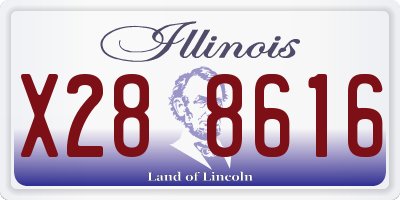 IL license plate X288616