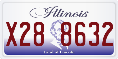 IL license plate X288632