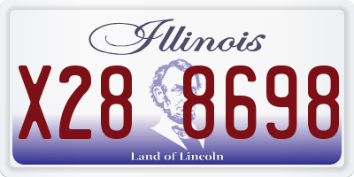 IL license plate X288698