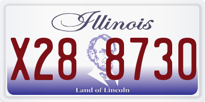 IL license plate X288730