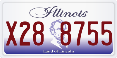IL license plate X288755