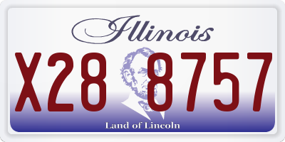 IL license plate X288757