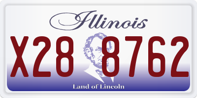 IL license plate X288762