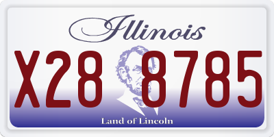 IL license plate X288785
