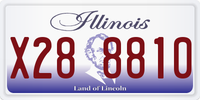 IL license plate X288810