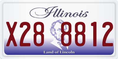 IL license plate X288812