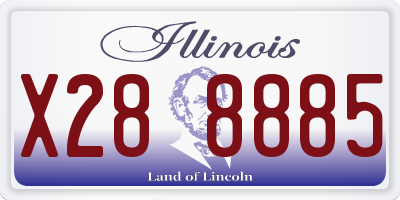 IL license plate X288885