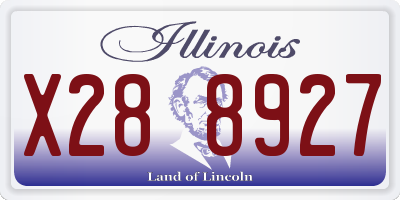IL license plate X288927