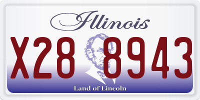 IL license plate X288943