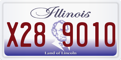 IL license plate X289010