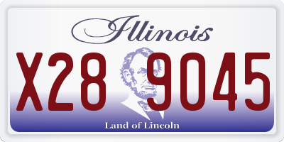 IL license plate X289045