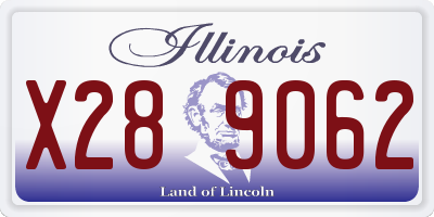 IL license plate X289062