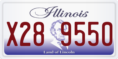 IL license plate X289550