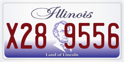 IL license plate X289556