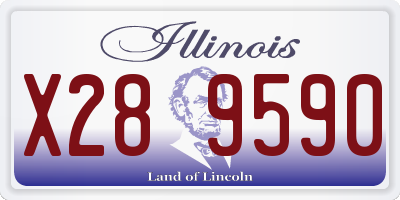 IL license plate X289590