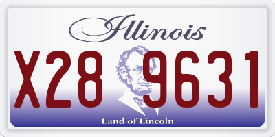 IL license plate X289631