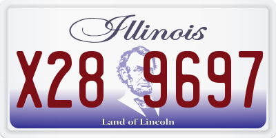 IL license plate X289697