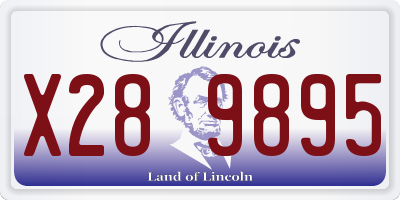 IL license plate X289895